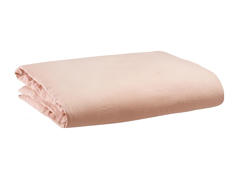 Housse de couette stonewashed Zeff aubepine 240 x 220 cm Vivaraise