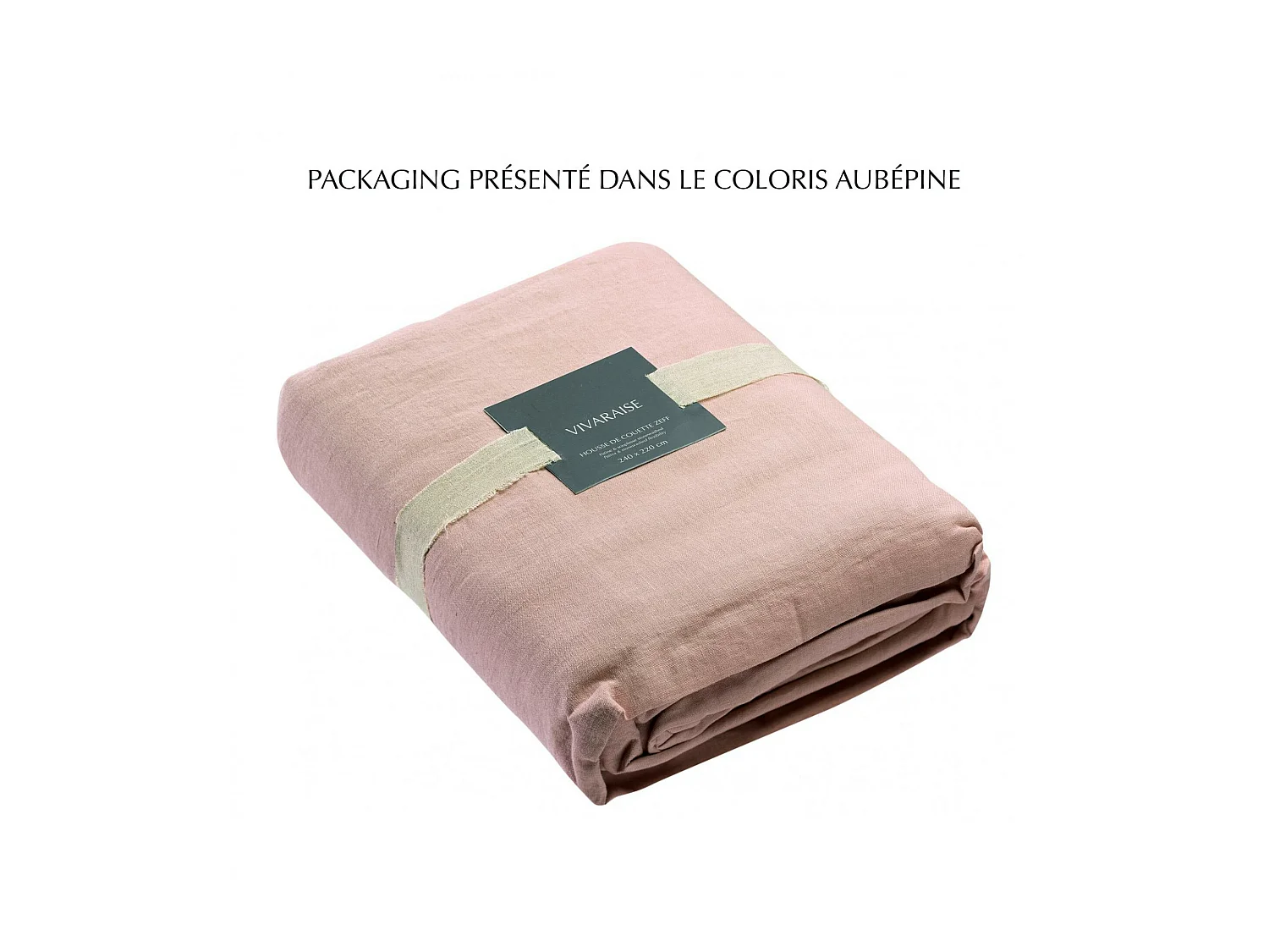 Housse de couette stonewashed Zeff tonnerre 140 x 200 cm Vivaraise