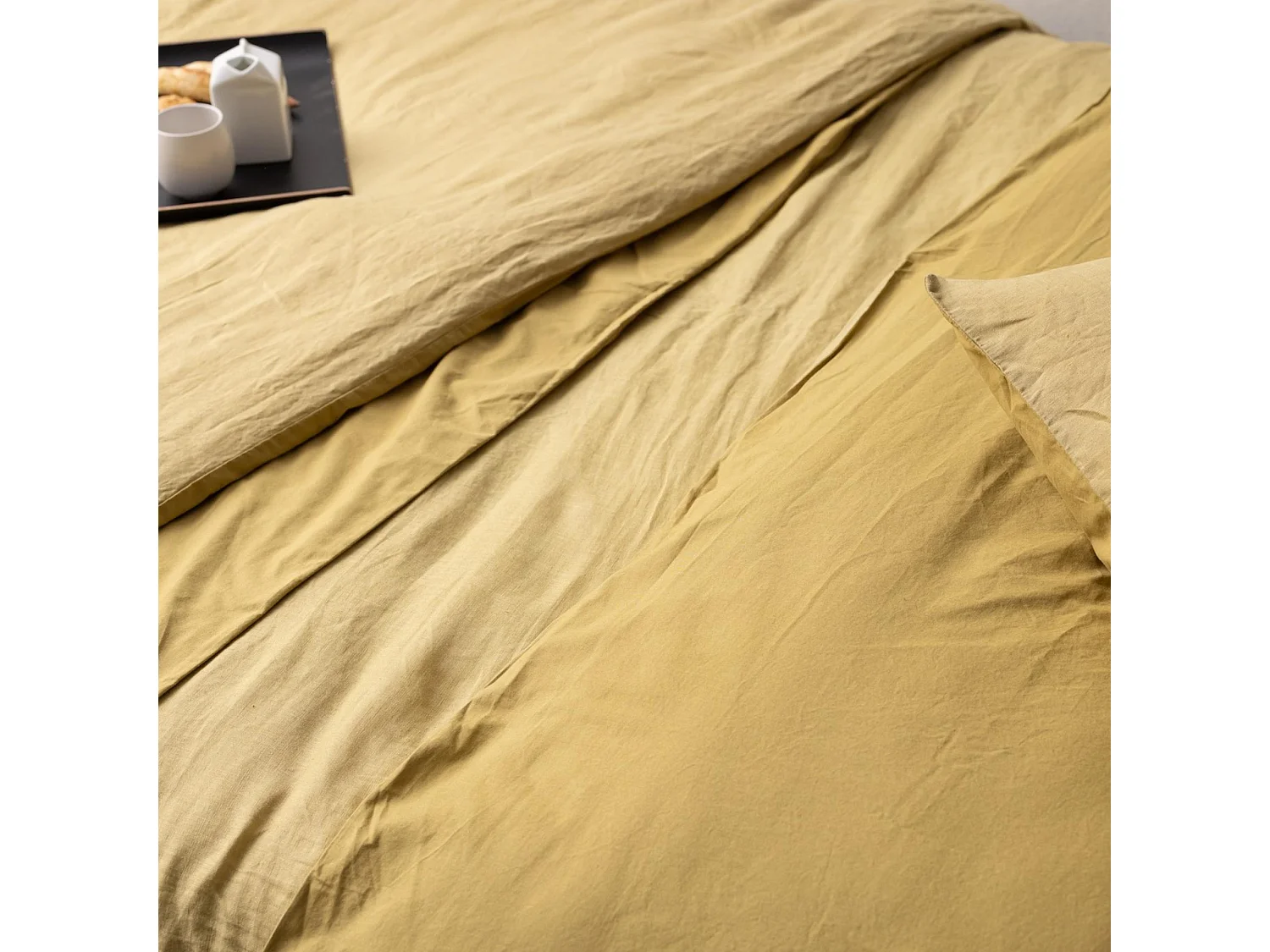 Housse de couette Linco gold 240 x 220 cm Vivaraise