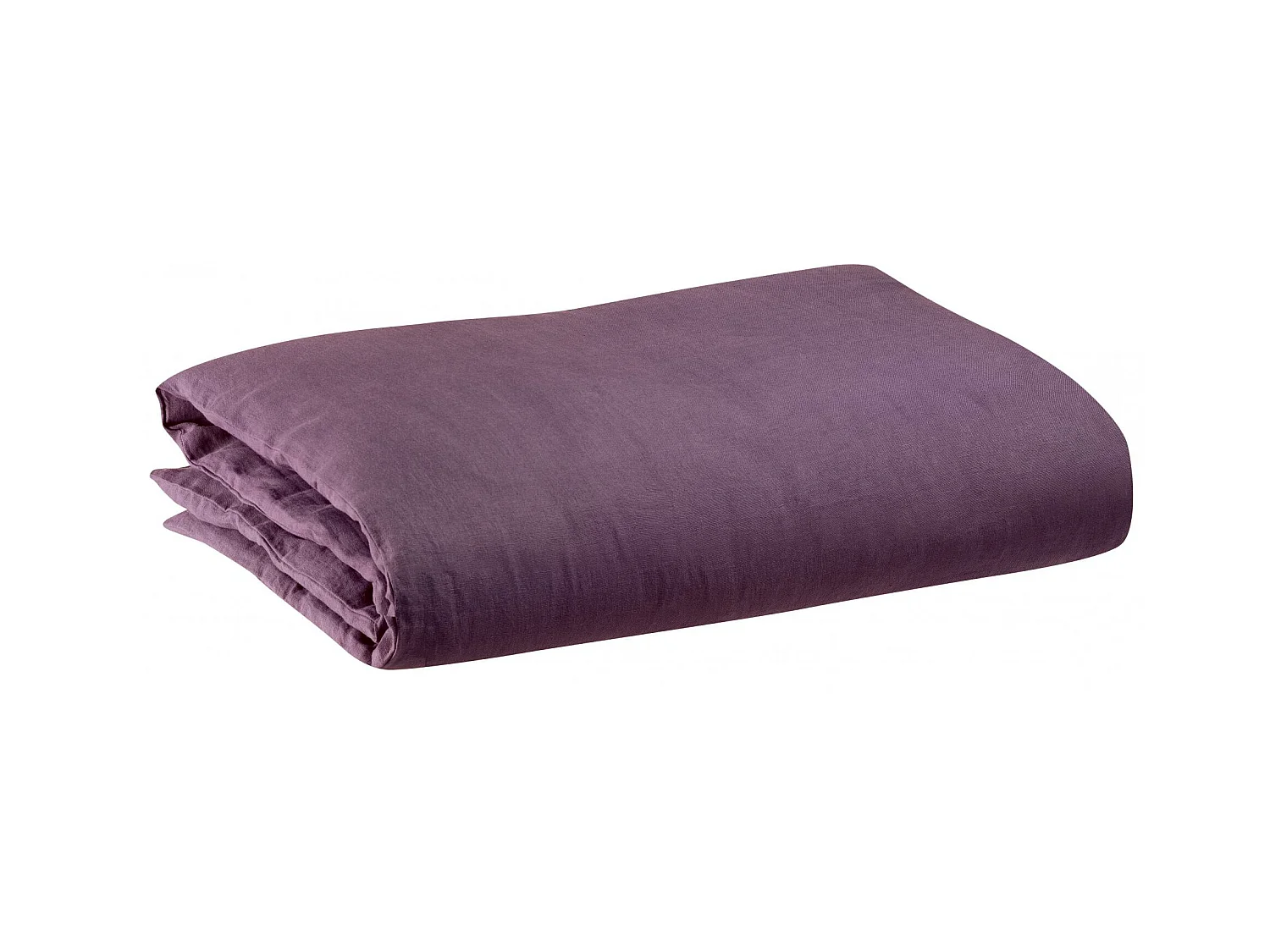 Housse de couette stonewashed Zeff raisin 260 x 240 cm Vivaraise