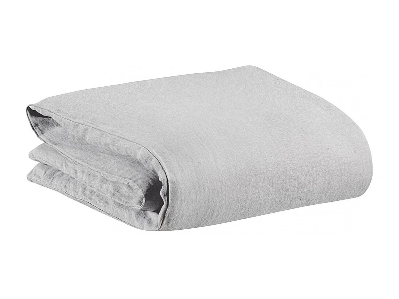 Housse de couette stonewashed Zeff perle 260 x 240 cm Vivaraise