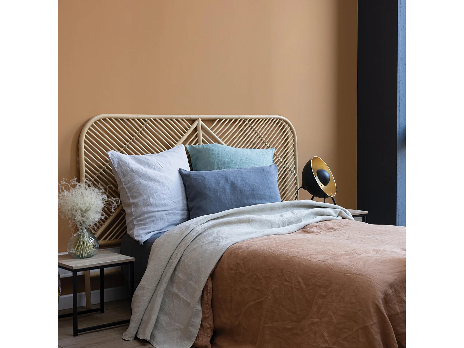 Housse de couette Kala perle 260 x 240 cm Vivaraise