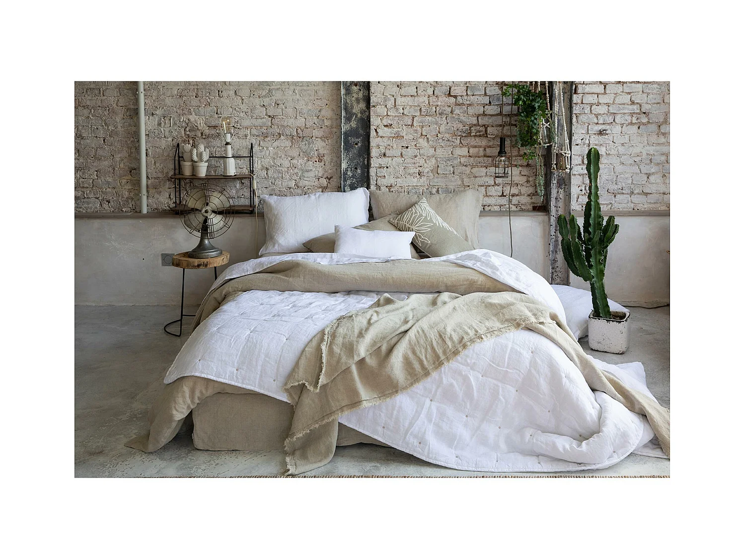 Dekbedovertrek Zeff Grijsgroen 240 x 220 cm