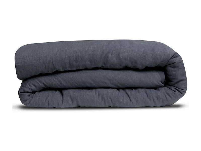 Housse de couette Linco marine 240 x 220 cm Vivaraise