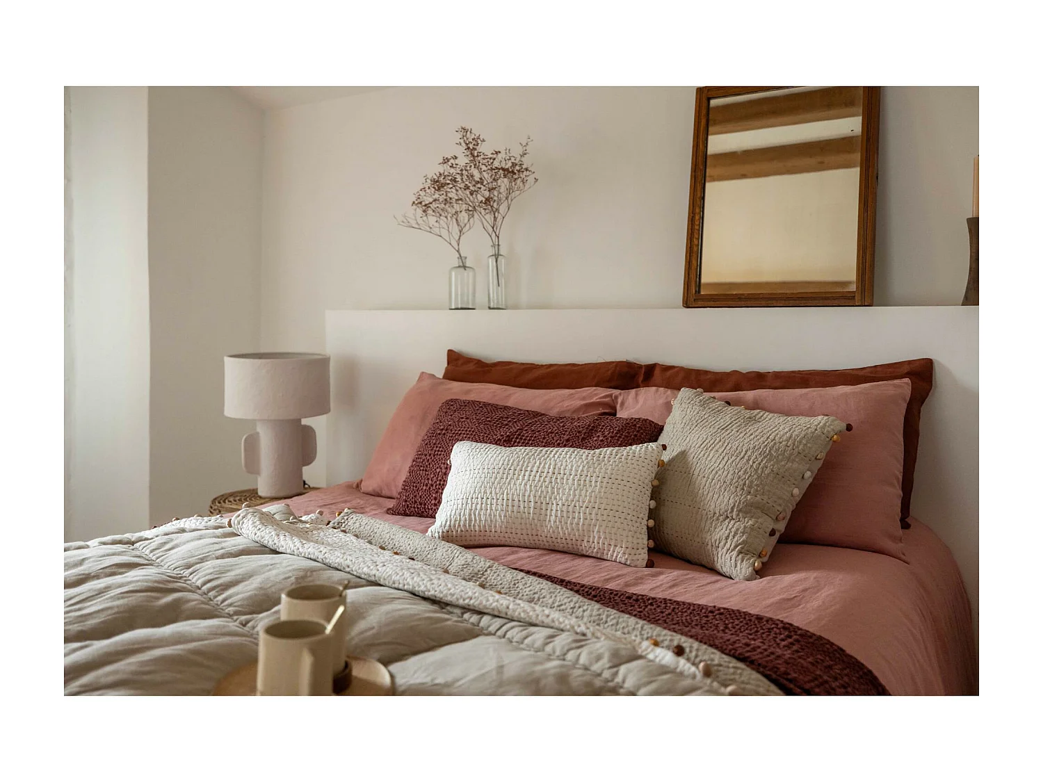 Capa de edredão Linco Blush 240 x 220 cm