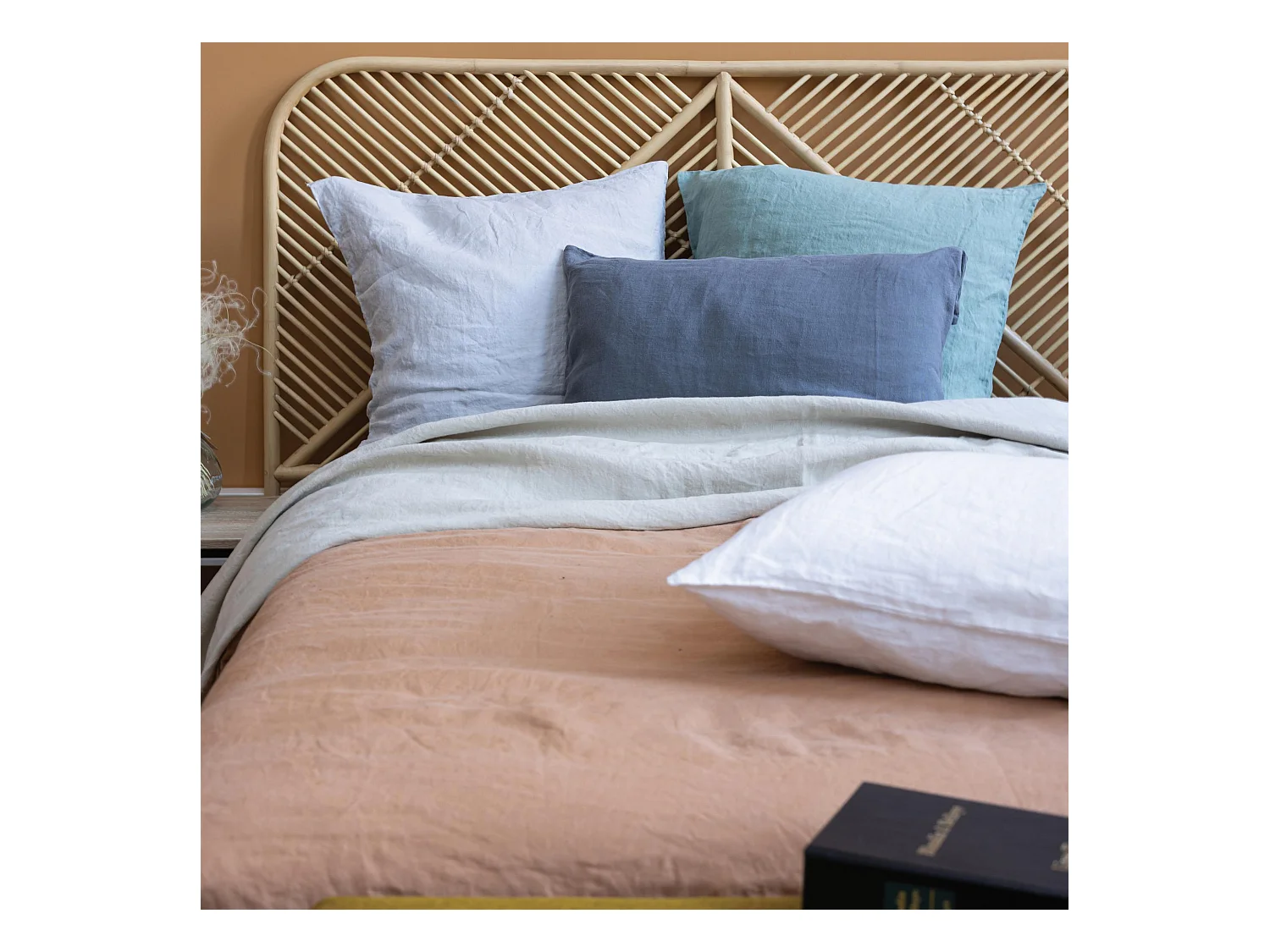 Housse de couette Kala perle 240 x 220 cm Vivaraise