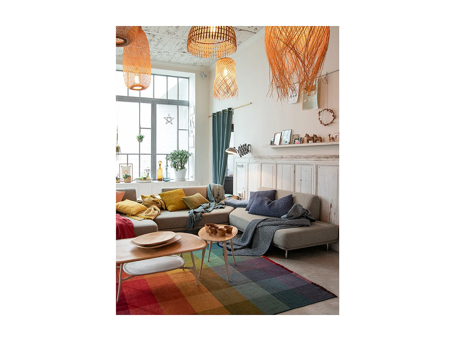 Gordijn Zeff Pruisisch 140 x 280 cm