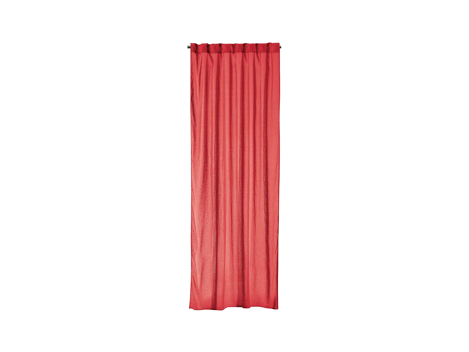 Rideau voile Zeff groseille 140 x 280 cm Vivaraise