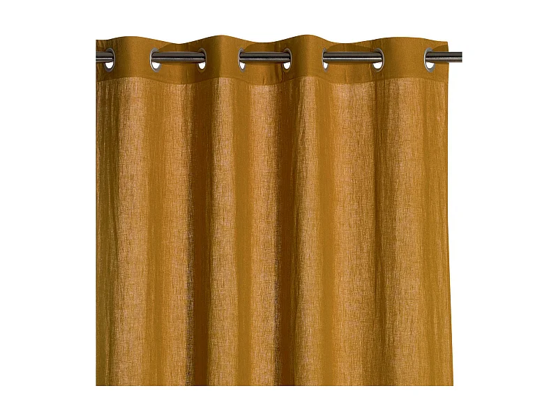 Rideau stonewashed Zeff bronze 140 x 280 cm Vivaraise