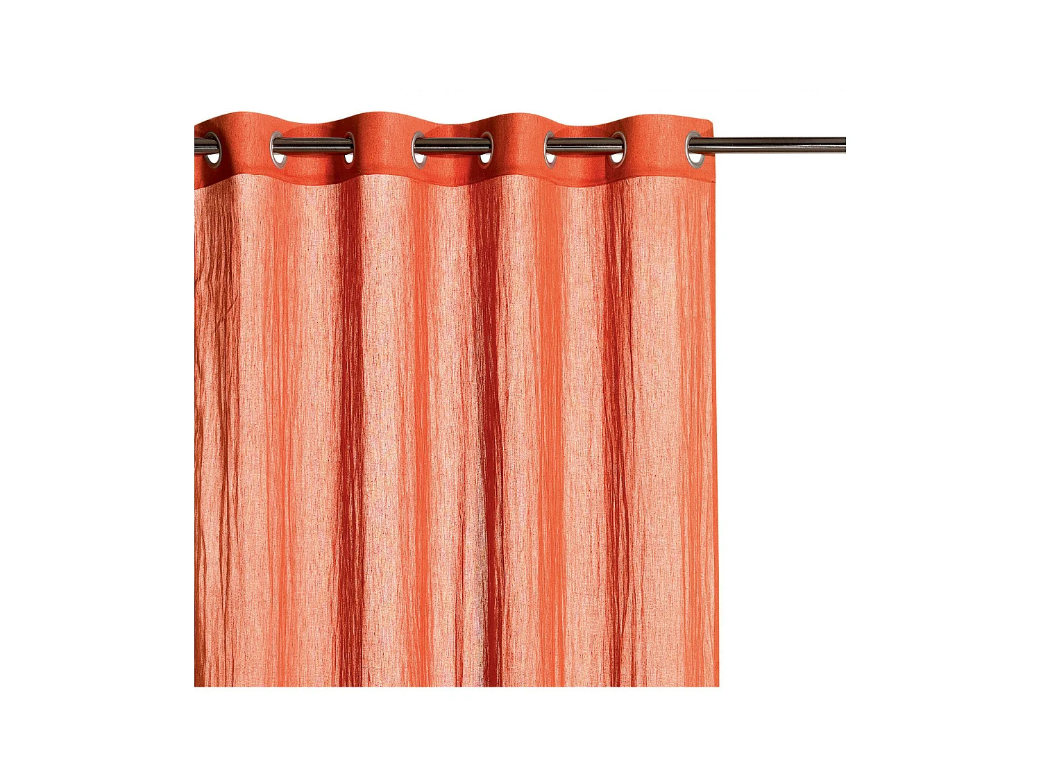 Rideau voile Zeff rooibos 140 x 280 cm Vivaraise