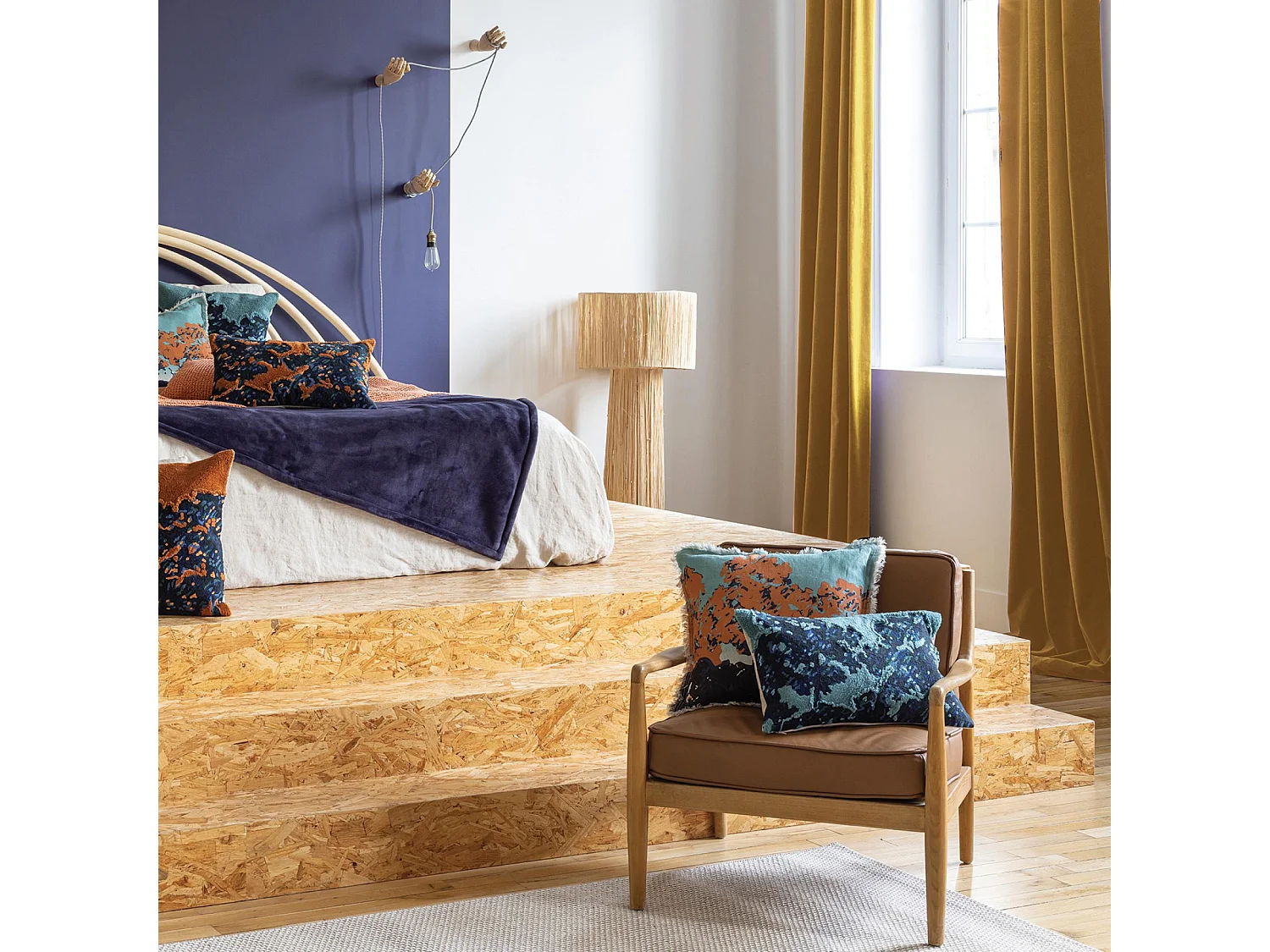 Gordijn Fara Robijn 135 x 280 cm