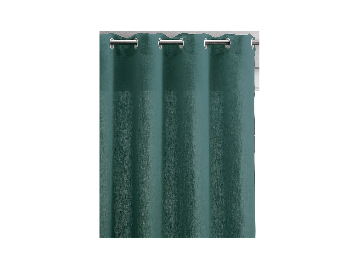 Rideau voile Zeff prusse 140 x 280 cm Vivaraise