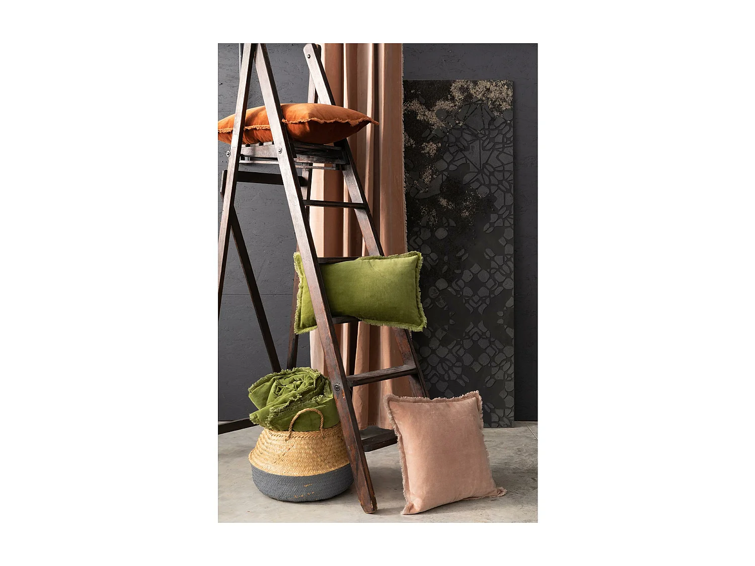 Rideau Fara perle 135 x 280 cm Vivaraise