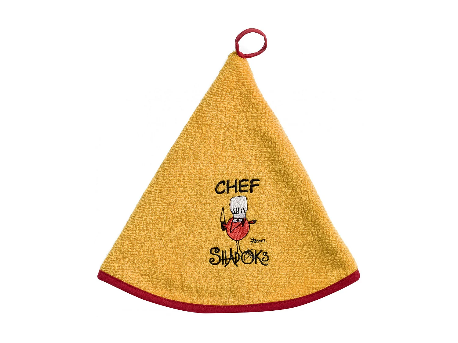 Handdoek Chef Shadoks Geel diameter 60 cm