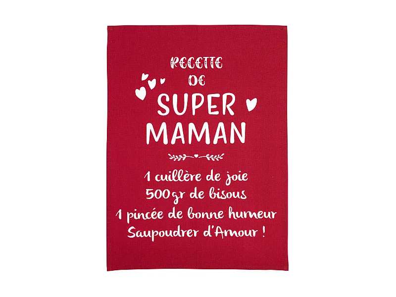Theedoek Message Super Maman