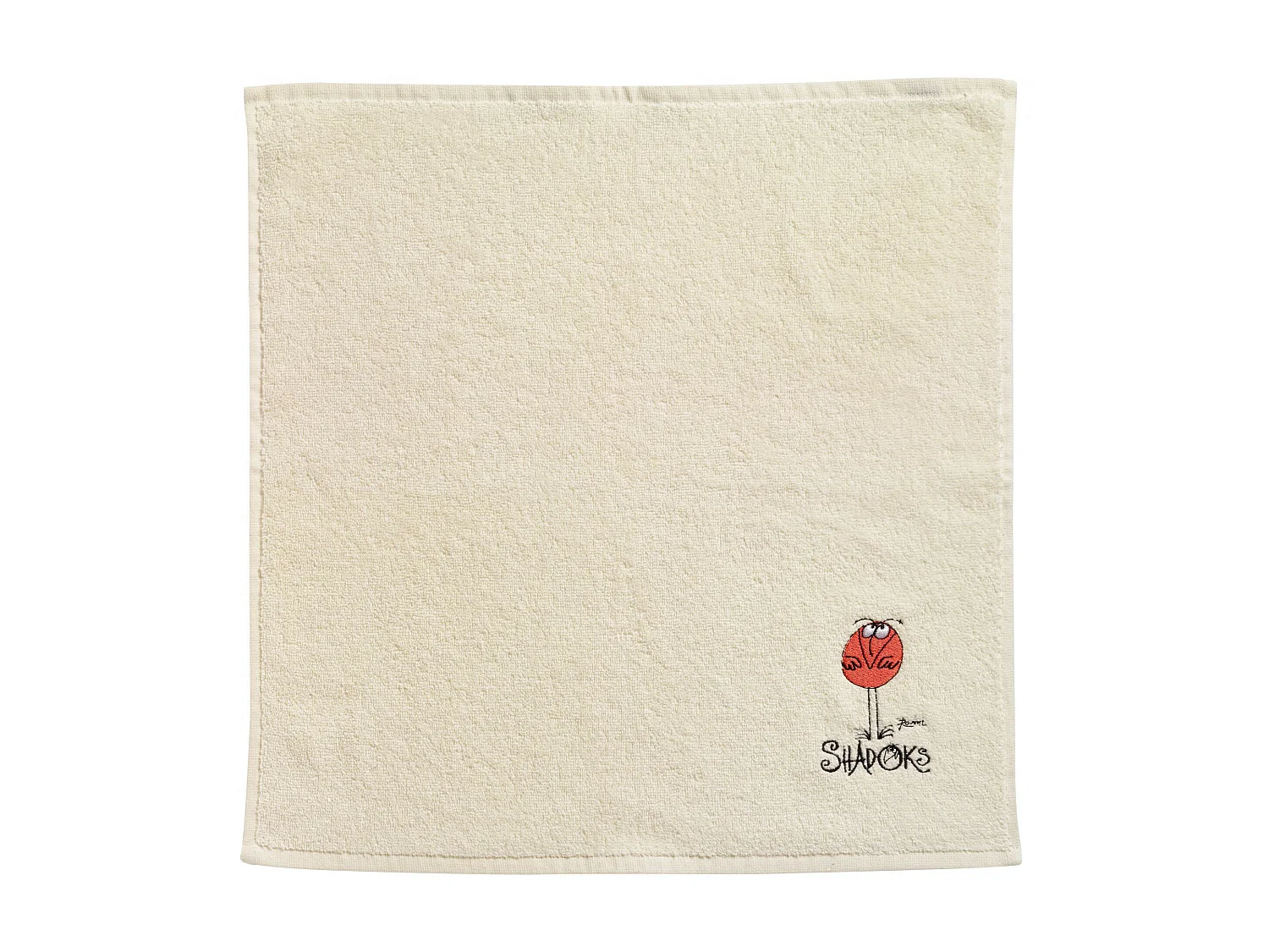 Essuie-mains carré Shadoks ivoire 50 x 50 cm Winkler