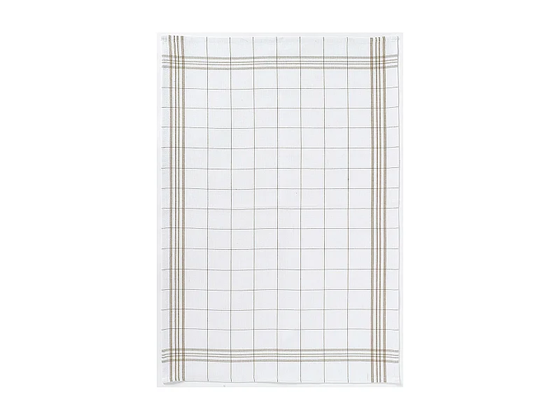 Torchon Carreaux taupe 50 x 70 cm Winkler