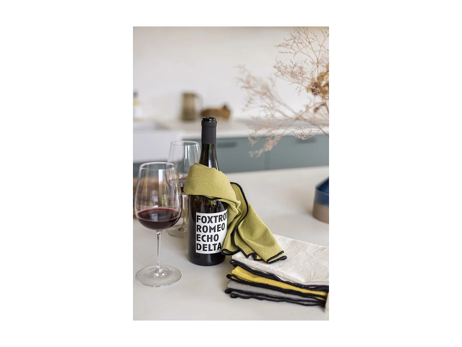 Torchon recyclé Isae ombre 50 x 70 cm Winkler