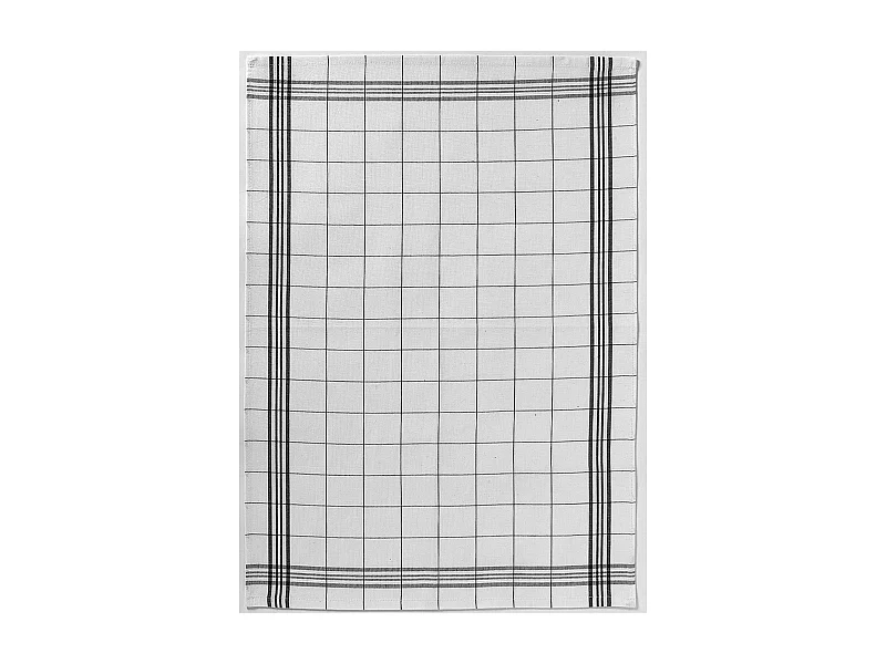 Torchon Carreaux noir 50 x 70 cm Winkler