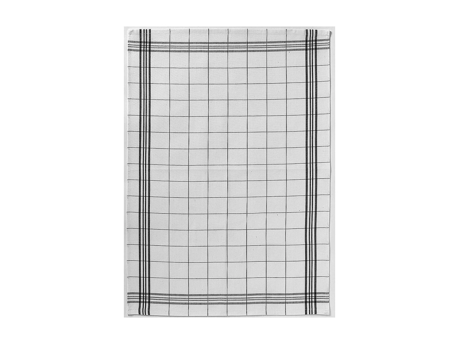 Torchon Carreaux noir 50 x 70 cm Winkler