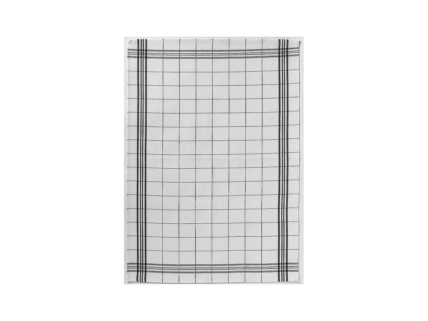 Torchon Carreaux noir 50 x 70 cm Winkler