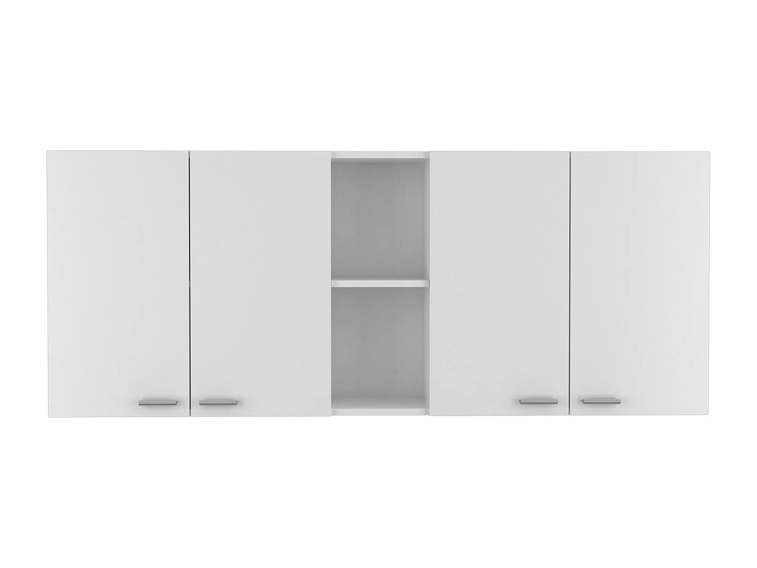 Pensile da cucina Portofino 150, ampio e pratico, con ante e portapiatti , 59.99 cm X 149.98 cm X 31.49 cm , Bianco