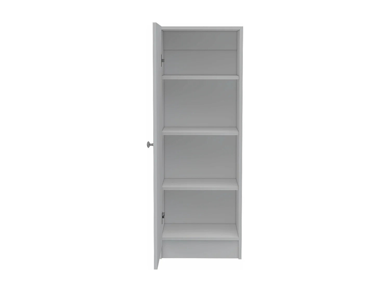 Buffet Belleria, style minimaliste avec 4 étagères et design compact , 120.39 cm X 42.92 cm X 31.24 cm , Blanc
