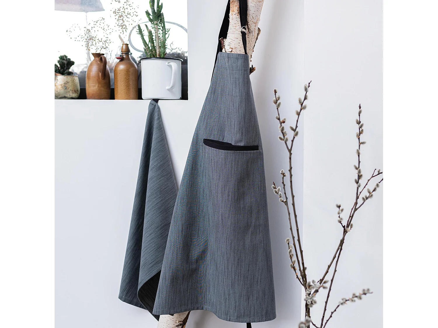 Biologisch katoenen theedoek Moana Amber 50 x 70 cm