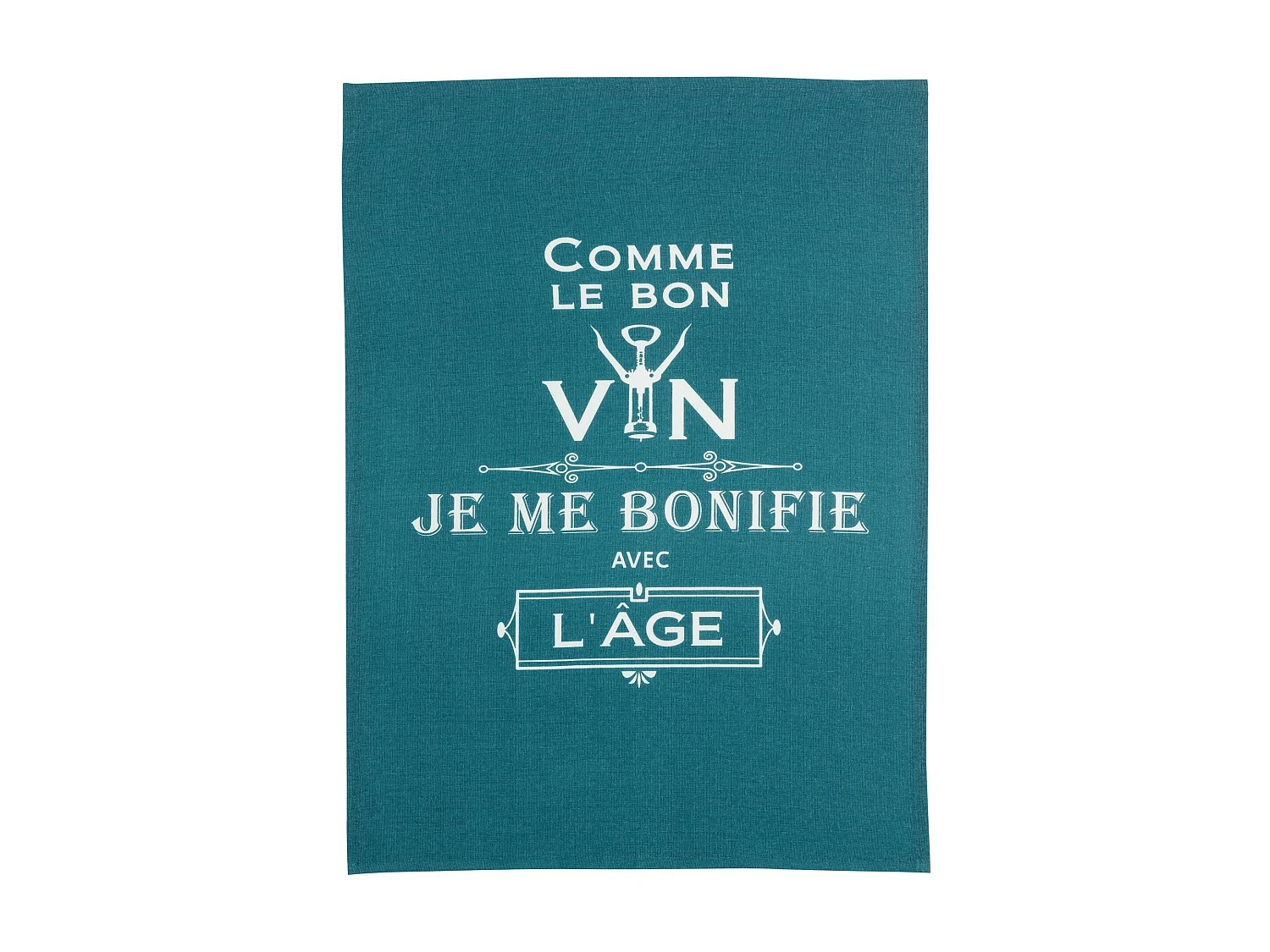 Theedoek Message Comme le bon vin