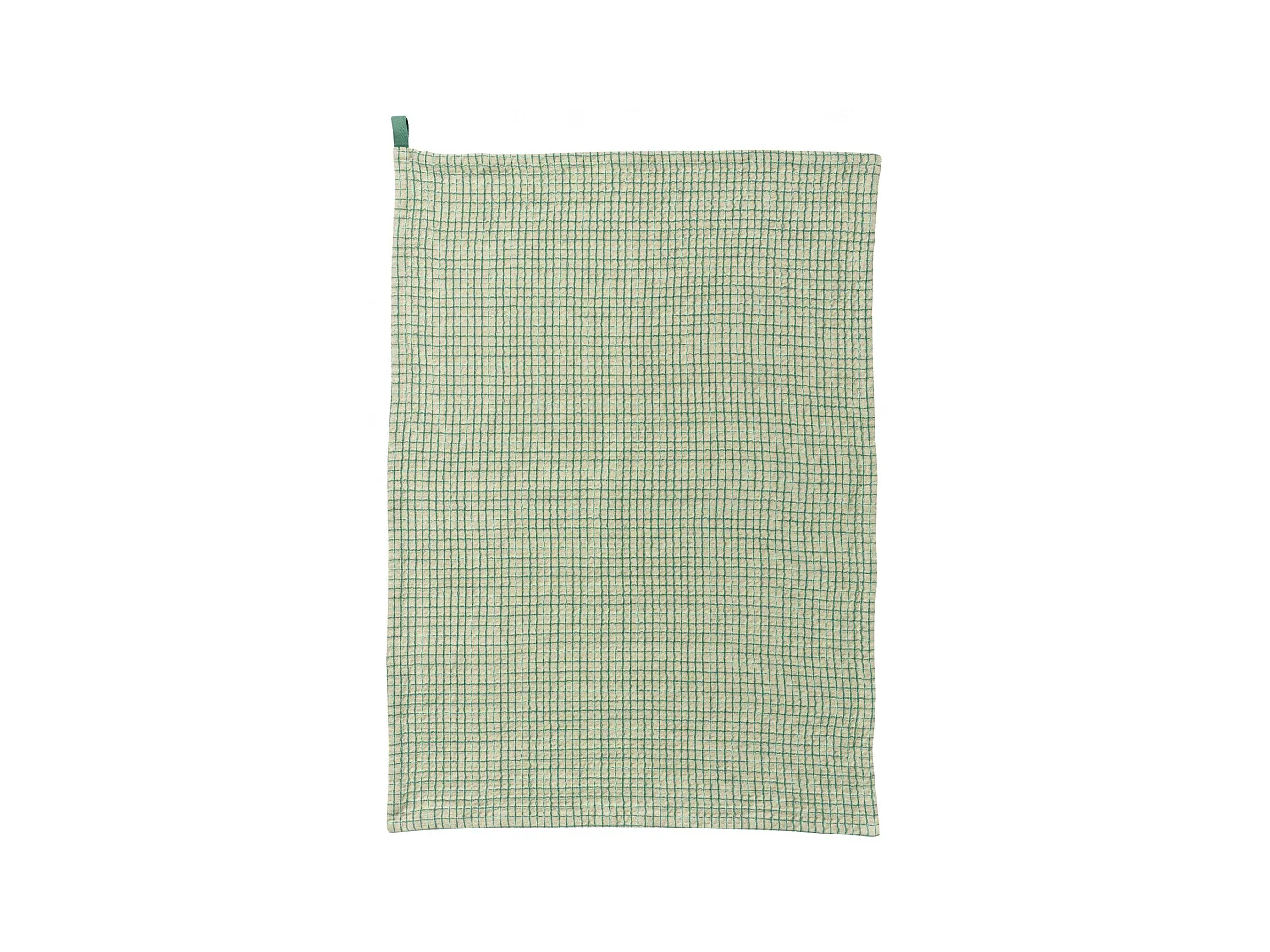 Torchon nid d'abeilles bicolore Mumba menthe 50 x 70 cm Winkler