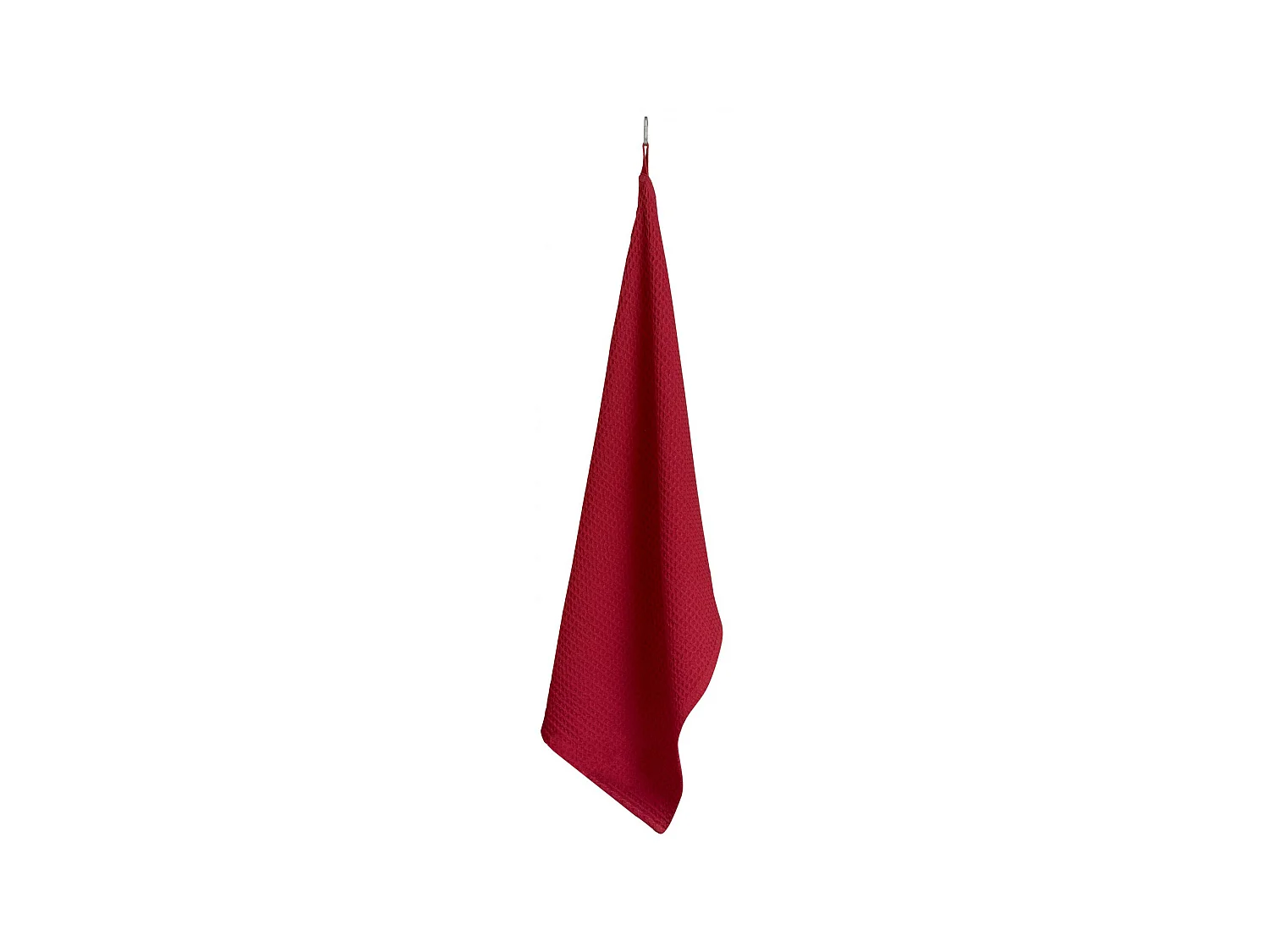 Torchon Nid d'abeille uni Mumba rubis 50 x 70 cm Winkler