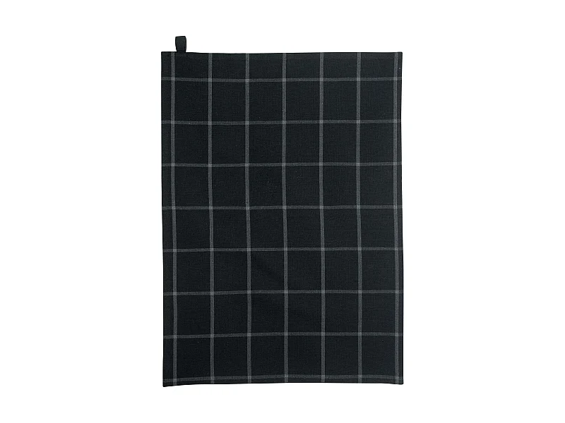 Torchon recycle Doha noir 50 x 70 cm Winkler