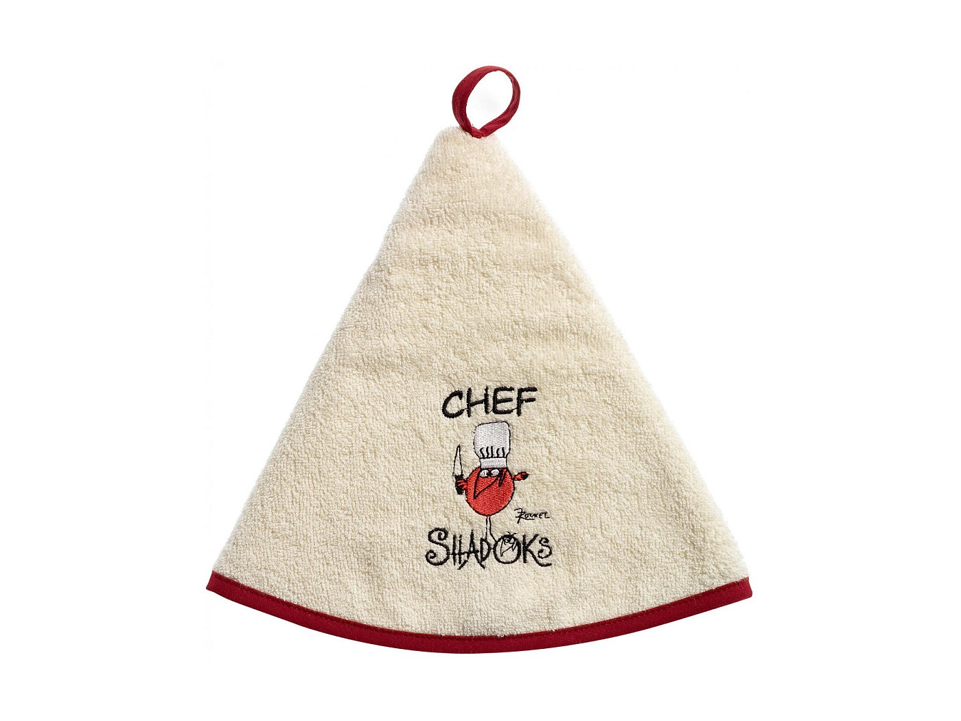 Strofinaccio Da Cucina Shadoks Grand Chef – 100% Cotone – 48x72 Cm – Prodotto E Stampato In Francia – Colore Ecru