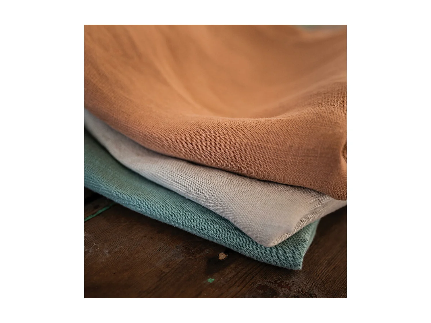 Torchon chanvre Ciara cannelle 50 x 70 cm Winkler