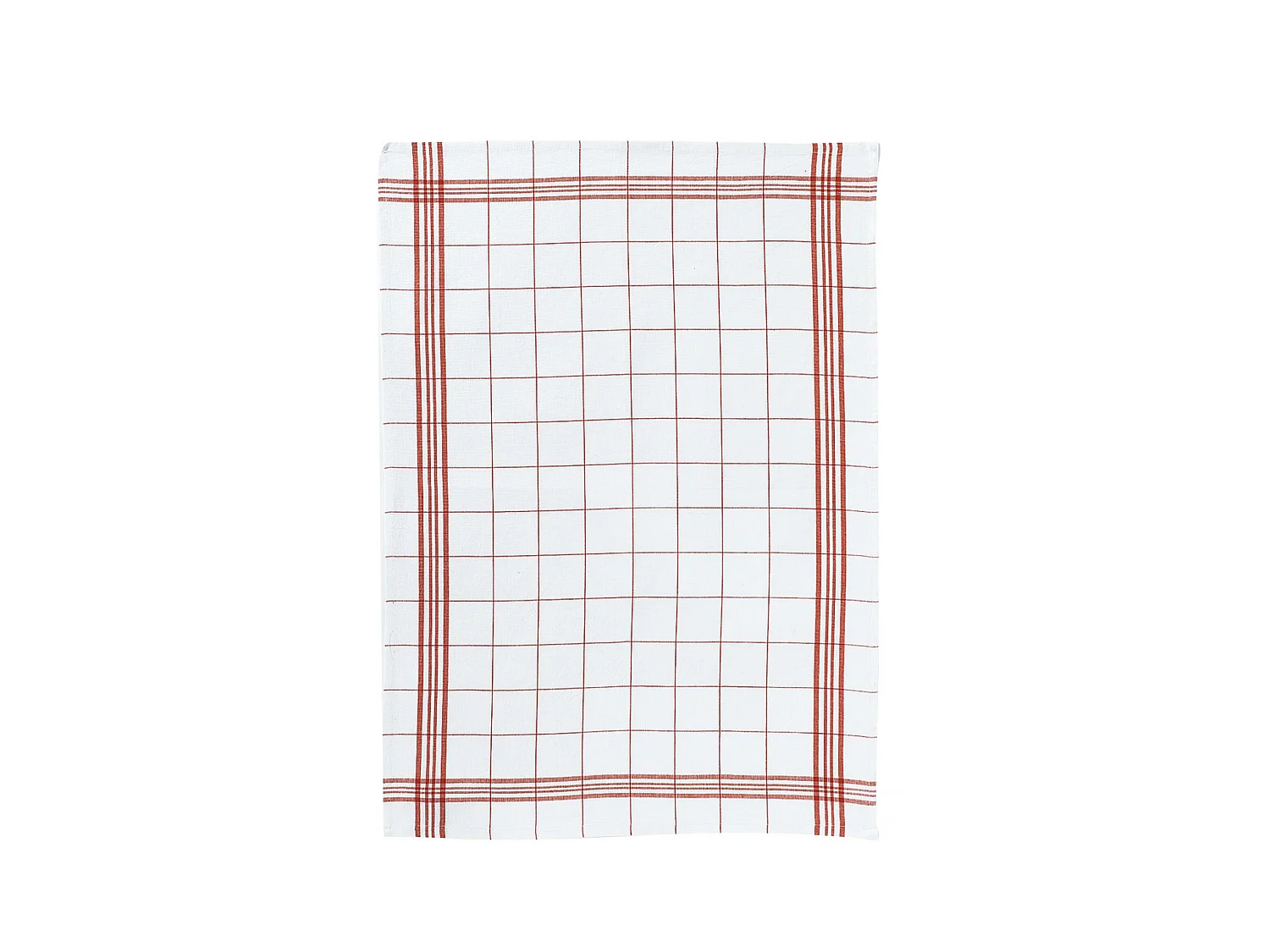 Theedoek Carreaux Rood 50 x 70 cm