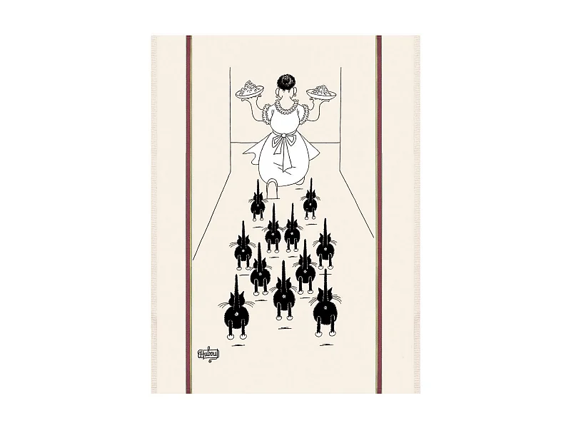 Grande strofinaccio Dubout À table