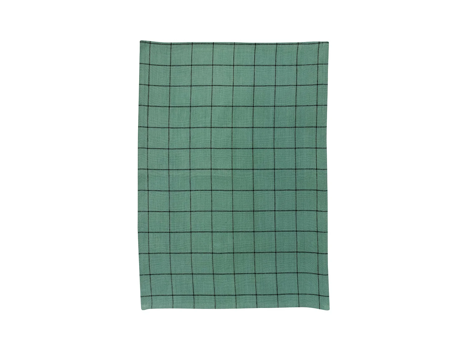 Torchon Metis Kilia carreaux vert de gris 50 x 70 cm Winkler