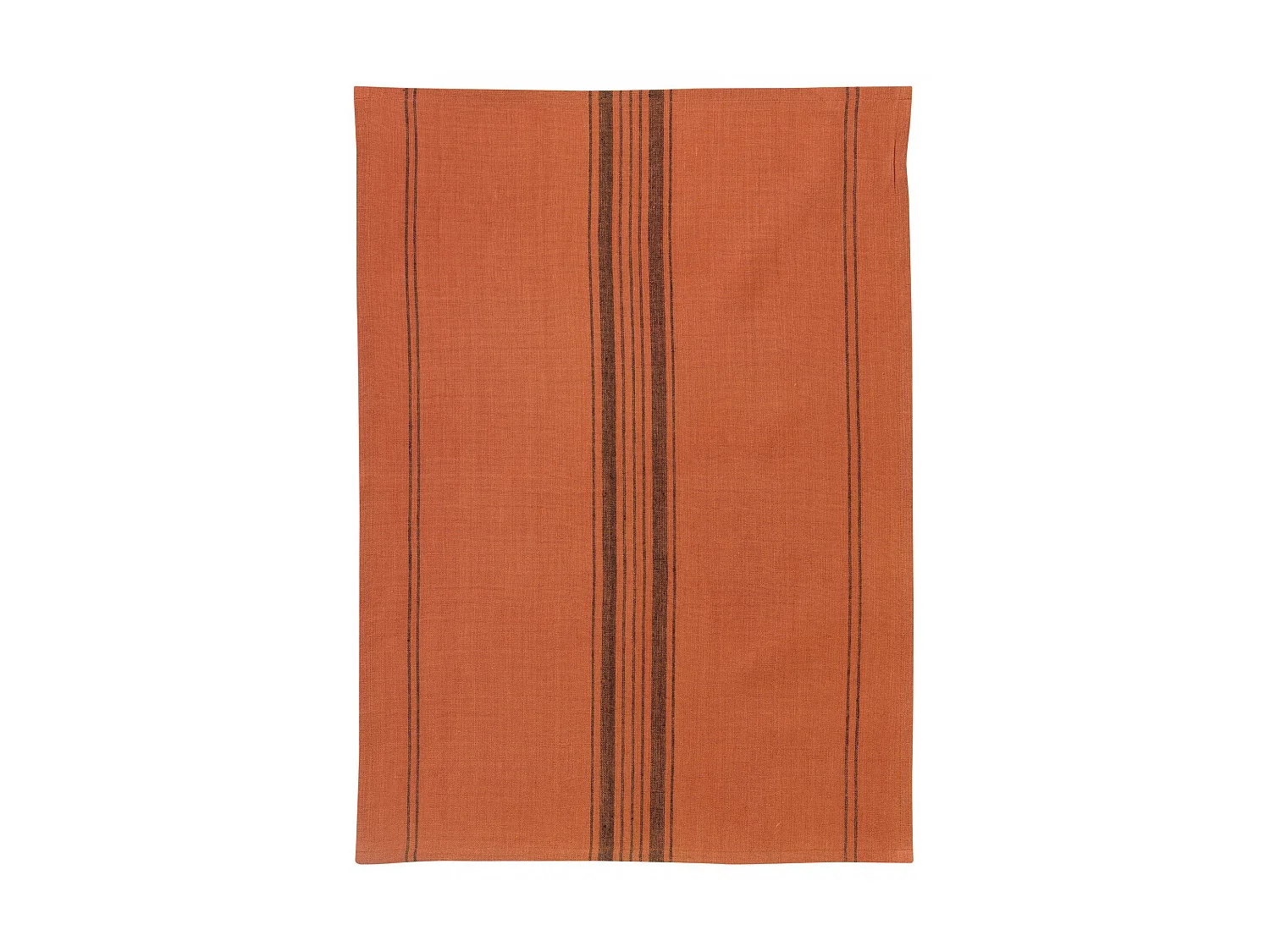 Torchon Metis Kilia rayures brique 50 x 70 cm Winkler