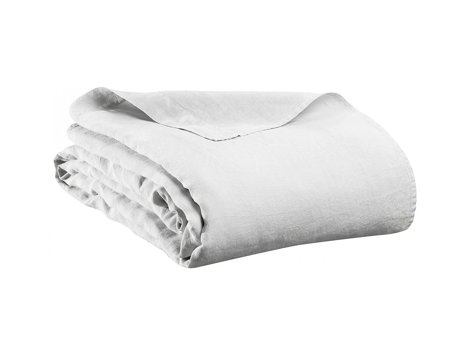 Drap plat Kala blanc 240 x 300 cm Vivaraise