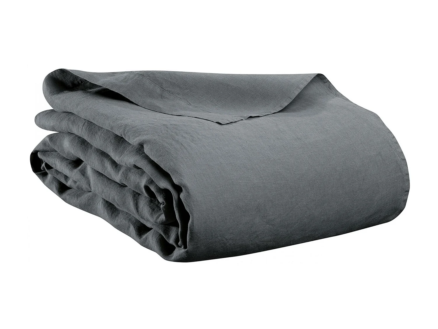 Drap plat Kala carbone 240 x 300 cm Vivaraise