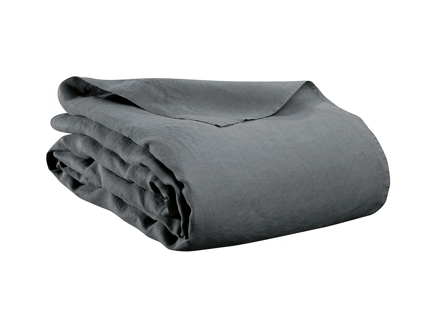 Drap plat Kala carbone 240 x 300 cm Vivaraise