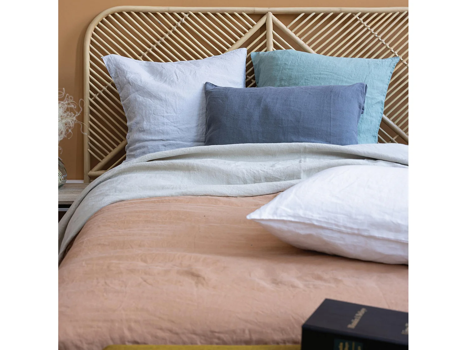 Drap plat Kala perle 240 x 300 cm Vivaraise