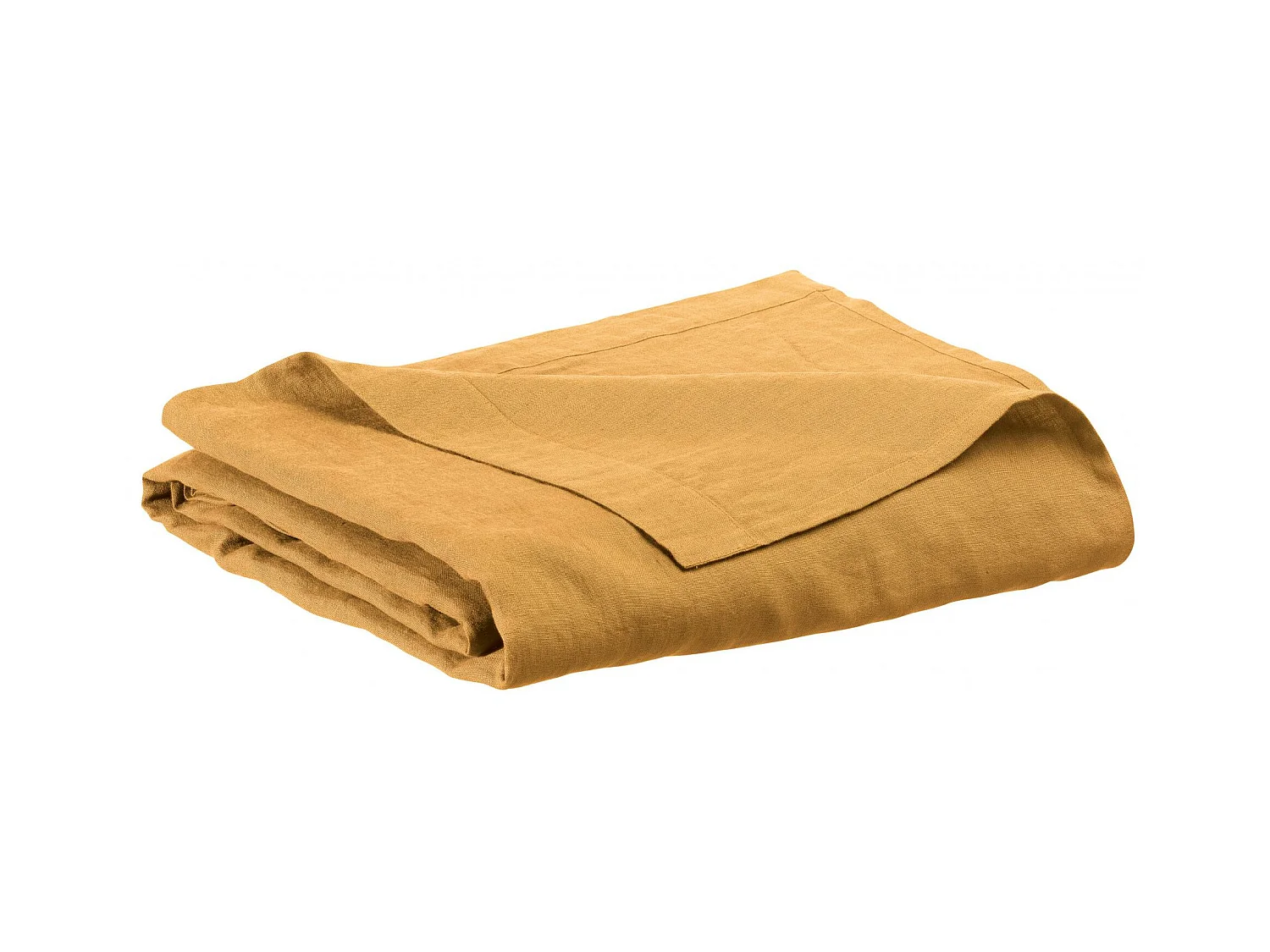 Drap plat stonewashed Zeff ocre 240 x 300 cm Vivaraise