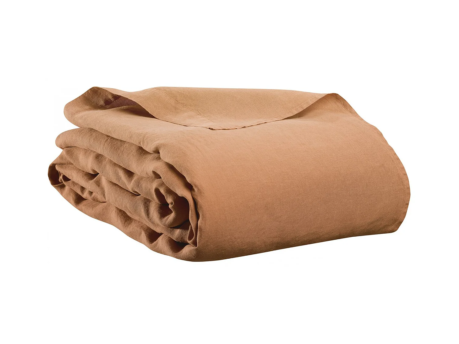 Drap plat Kala cannelle 240 x 300 cm Vivaraise