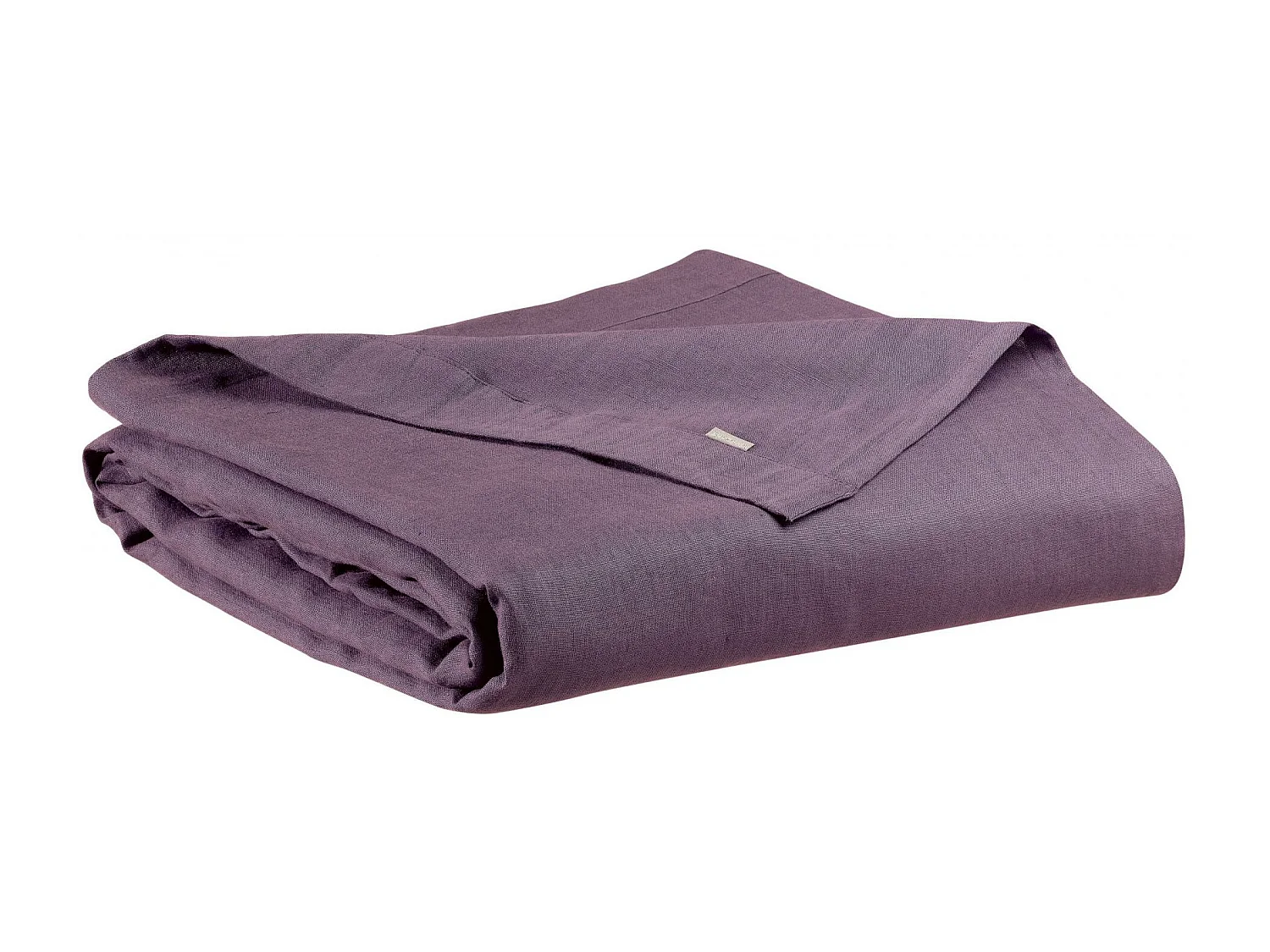 Drap plat stonewashed Zeff raisin 240 x 300 cm Vivaraise