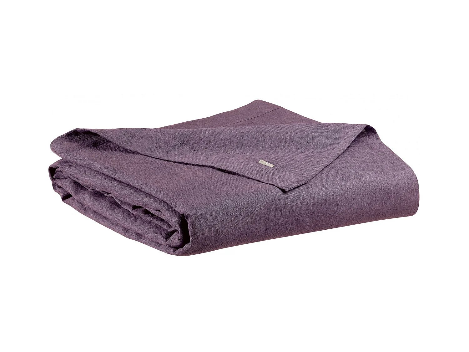 Drap plat stonewashed Zeff raisin 240 x 300 cm Vivaraise