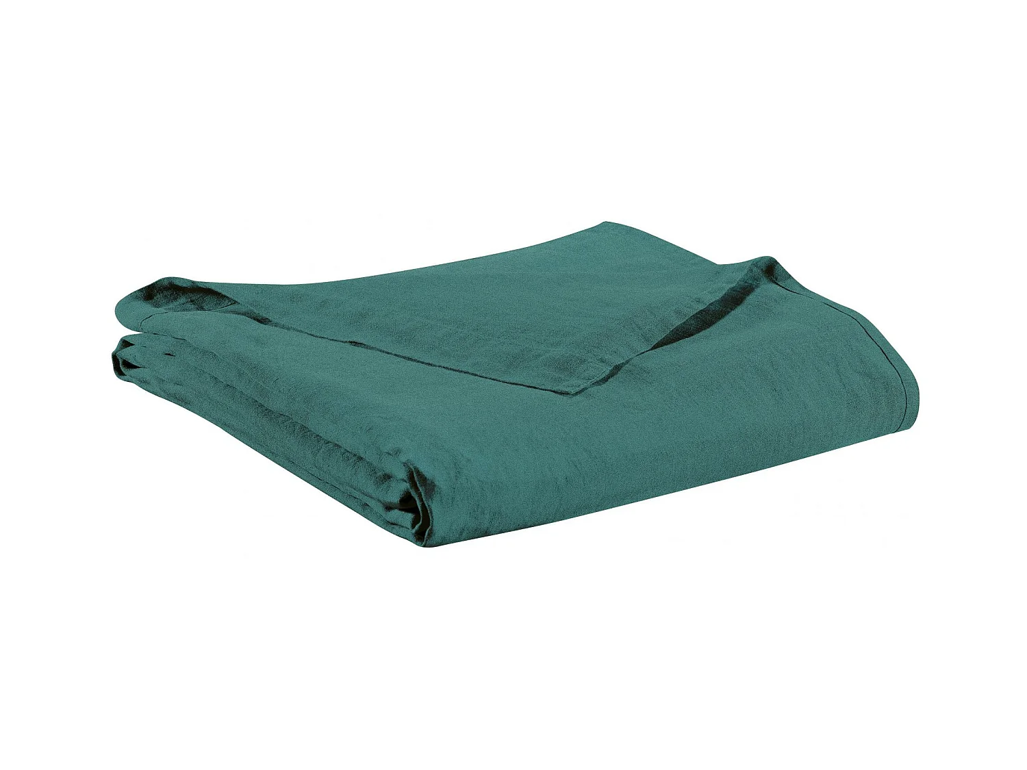 Drap plat Stonewashed Zeff prusse 240 x 300 cm Vivaraise