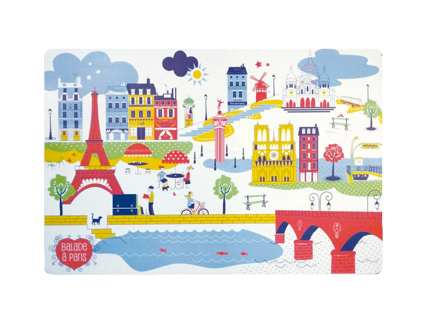 Set de table Balade à Paris assortis 30 x 45 cm Winkler