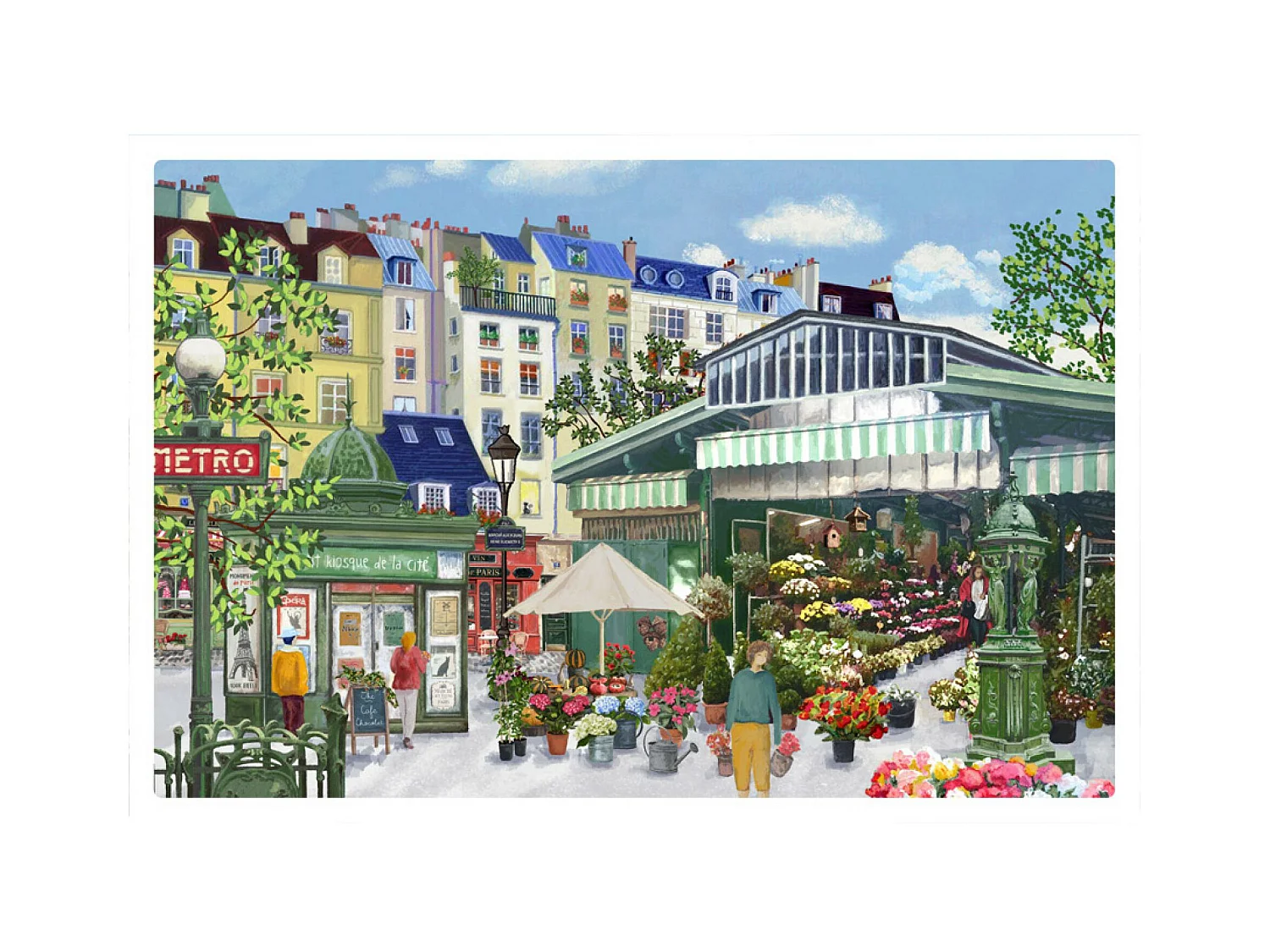Set de table Marche aux fleurs assortis 30 x 45 cm Winkler