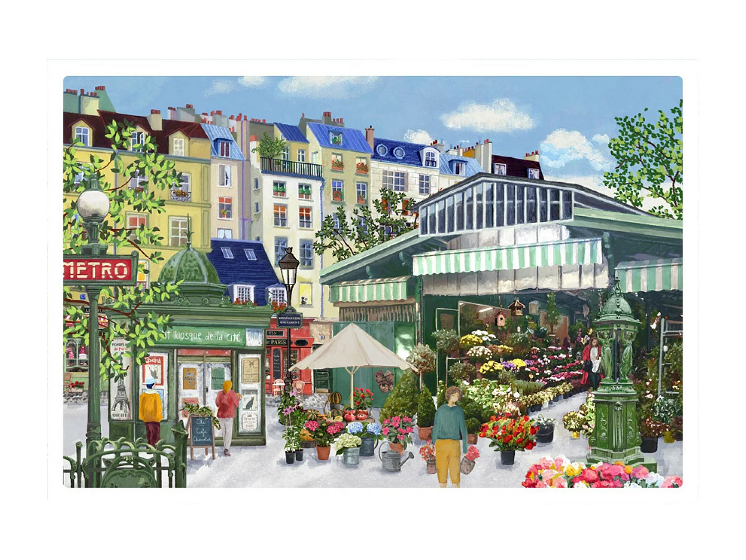 Juego de mesa Marche aux fleurs